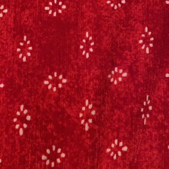 Dana Buchman Sleeveless Sharkbite Dress Red Geo long petite medium flowy women - Picture 13 of 16